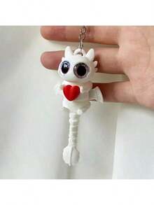 最新 3D 打印流行迷你龙钥匙扣，可爱吊坠钥匙圈，适合情侣、闺蜜、男朋友生日礼物、派对礼物 - 彩色 - 查看 7