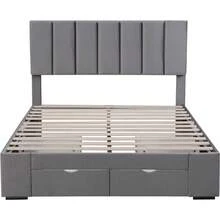 Bed Bases & Foundations - Gray + Velvet + 140cm*200cm - View 11