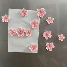 12pcs Pink Sakura Refrigerator Magnets, Cute Decorative Magnets, Office Stickers, Fridge Magnets Suitable For Office Whiteboards, Storage Cabinets, Dishwashers, Kitchen Decor, Home Decor, Valentine's Day Gift Gifts Birthday Graduation - Nhiều màu - Xem 4