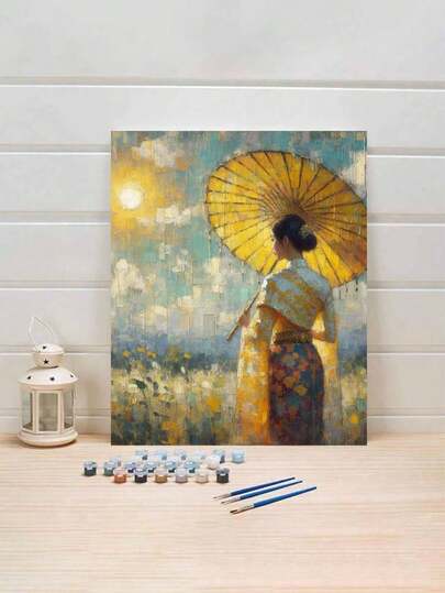 DIY Paint By Numbers For Adults - Beautiful Woman Art Kit, 16x20 Inch Acrylic Painting Set With Brushes And Paints, Frameless Wall Decor Craft, Ideal Gift For Birthdays, Father'S Day, Christmas, Mother'S Day