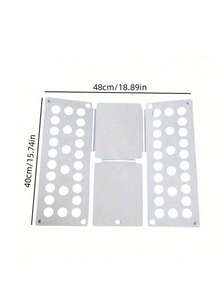 1pc Space Saving Garment Folding Board, Adjustable Size Plastic Board For T-Shirts And More, Ideal For Travel And Home Organization, Hanging Closet Clothing Folder, Perfect For Quick Folding, Closet Organizer, Home, Dorm, Travel, And Storage Solutions - Multicolor - View 8