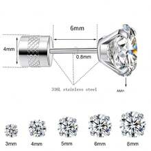 1 Stück Edelstahl Kristall Ohrknorpel Tragus Helix Piercings Ohrstecker Ohrringe Piercings Mode Nicht-allergener Schmuck