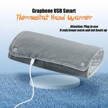 Almohadilla de calefacción alimentada por USB, adecuada para manos, pies y cintura, calentador portátil, calentador eléctrico con interfaz USB, calentador de manos eléctrico de grafeno, chal calentador de manos USB para uso en invierno en la oficina y el hogar, adecuado para el hogar, la oficina y el automóvil, regalo perfecto - Multicolor - Ver 1