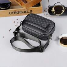Men's Fashion Casual Crossbody Bag Large Capacity Youth Gift Street Style Horizontal New Model SH76-5 - Black - View 2