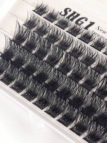 60 Stücke weiche und dicke segmentierte Wimpern im europäischen und amerikanischen Stil