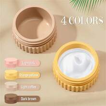 1/4pcs Silicone Dispensing Box Silicone Travel Can With Lid Silicone Cream Can Portable Travel Powder Box With Lid Cream Bottle Toiletries Small Travel Container For Body Hand Cream, Lotion Leak Proof Refillable Bottle Headdress Storage Box