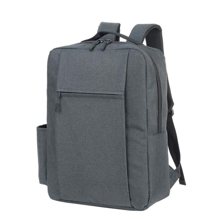 Sembach Basic Laptop Backpack (Black Melange) - Coffee Brown - View 1