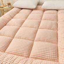 3D珍珠珠床垫垫层 - 超柔软透气蓬松床垫，亲肤舒适，适用于客厅、榻榻米、宿舍、露营 | 四季皆宜，厚度2.36-3.2英寸，床垫保护套