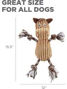 Outward Hound Ranch Roperz Cow Plush Squeaky Dog Toy - Ranch Roperz Horse - View 8