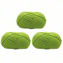 3pcs/(140-150g) 4-Ply Milk Yarn, Soft Crochet Knitting Yarn, Approx. 45g/Pc, For DIY Handmade Blankets, Sweaters, Scarves, Shawls, Suitable For All Seasons - Multicolor - View 48
