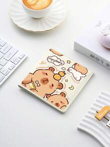 Capybara Cartoon Pattern Id Card Bag, Multiple Colors Are Available, Fashionable And Individual, Ultra-Thin, Lightweight And Portable, Suitable For Storing ID Cards/Passport/Driver's Licenses/Bank Cards/Credit Cards/Shopping Card, Can Be Used As A Gift For Birthdays, Anniversaries, Valentine's Day, Christmas, New Year And Other Festivals, Given To Family Members, Lovers, Friends And Elders