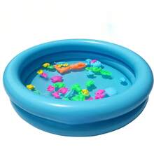 1pc Summer Outdoor Inflatable Water Pool Toy Pool Fishing Pool Double Layer Round Pool Mini Inflatable Round Pool, Can Be Used As A Pet Nest. Please Check The Product Size And Dimensions.