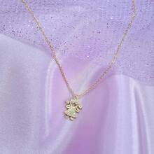 Collar de Niños Personalizable de Zirconia Color Dorado - Hijos - Chapa de oro Calidad Premium - REGALO PARA MAMÁ - Detalle Especial para Mama - Dia de Las Madres - Elegantia Jewelry (Bright, 1 Niño y 1 Niña) - Brillante - Ver 5