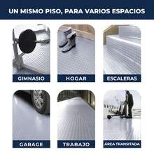 VINILMAX Piso Antiderrapante de Uso Rudo 70 cm x 1 m, 2 m, 3 m, 5 m – Antideslizante, Resistente y Fácil de Instalar, Ideal para Escaleras, Rampas, Autos, Bodegas, Gimnasios, Pasillos y Áreas de Alto Tráfico - Gris Claro - Ver 7