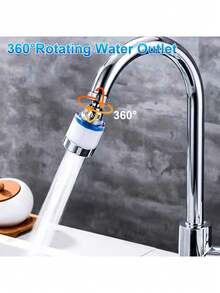 Swivel Faucet Aerator, Water Saving Splash Proof Faucet Extender With Filter For Kitchen Kitchen Items Kitchen Accessories Kitchen Tools