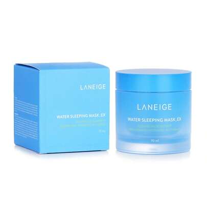  Laneige Water Sleeping Mask 70ml/2.3 Oz - Moisturizing Sleeping Mask Infused With Squalane And Probiotic Complex To Leave Skin Glowing And Strengthen Skin Barrier.