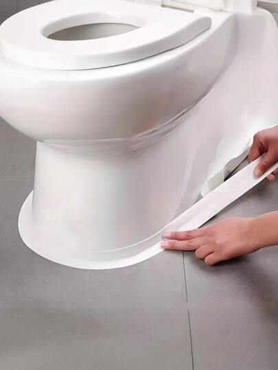 Waterproof Anti-Mold Toilet Sealing Strip; Kitchen Bathroom Self-Adhesive Sealing Tape, Waterproof Moisture-Proof Tape, Kitchen Sink Decorative Gap Filler, Studio Bathroom Decorative Abrasion-Resistant Anti-Tear High Elasticity Pliable Beautiful Invisible Gap Filler DIY Convenient Long-Lasting Durable Easy To Clean And Take Care Of Materials Home Essential God Weapon