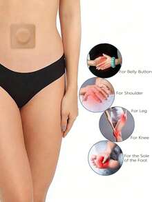 50/100pcs Castor Oil Patch, Convenient & Comfortable, Easy To Carry, Highly Absorbent, Suitable For All, Self-Adhesive Abdominal Patch, For Daily Use, Home, Travel, No Castor Oil Included - Multicolor - View 4