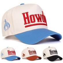 1 件女式“HOWDY”卡车司机帽，个性化字母刺绣棒球帽，街头时尚 5 片帽，户外防晒休闲帽，适合春秋旅行海滩 - 彩色 - 查看 9