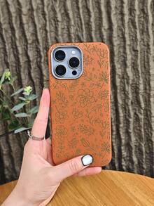 Minimalistische grüne Blumen-Handy hülle, botanisches Design, schickes Design mit Blattmuster, stilvolles, von der Natur inspiriertes Accessoire, stoßfeste Hülle,kompatibel mit iphone 17 pro max/17 pro/17/Air/16promax/16pro/16plus/16/15promax/15pro/15plus/15/14promax/14pro/14plus/14/13promax/13pro/13/12promax/12pro/12 - Weiß(white) - Übersicht 6