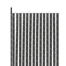 Privacy Slats For 6' High Chain Link Fence - Single-Wall Design With Bottom Lock - Enhance Security And Visual Appeal - Black - View 3