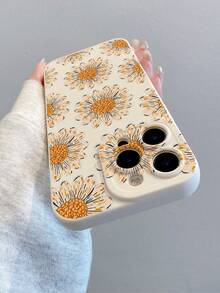 1 件时尚全屏黄色花卉图案彩绘保护手机壳适用于 Apple XS/XS Max/XR/11/12/13/14/14 Plus/15/15 Plus/16/16 Plus/17/17 Pro/7/8 Plus 等型号 - 彩色 - 查看 4