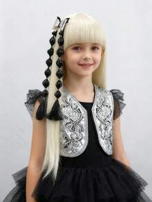 Set de accesorios para el cabello de Halloween - Pinzas para el cabello con murciélago y lazo, pinzas para trenzas con farolillo, pinzas para el cabello con trenzas de burbujas, pinzas para el cabello creativas con murciélago y lazo, accesorios esenciales para el cabello en fiestas de Halloween