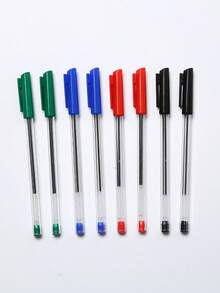 100 支圆珠笔防水创意塑料圆珠笔，适合男女学生、书写、笔记、标记、绘图、文具、学校用品返校