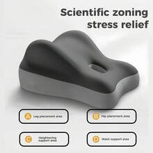 [Christmas Season]Discreet Wedge Pillow For Couples - Memory Foam Seat Cushion, Couples Butt Cushion For Pregnant Women For Sitting And Lying - 灰色雙拼 - 查看 7