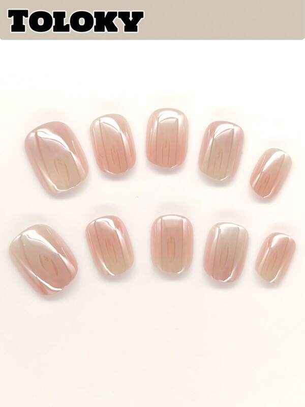 10pcs Handmade Press On Nails Short Nails Square Nails Tips Pink Simple Hand-Painted With 3pcs Nail Art Tools Nail Glue Nail Supplies Fake Nails For Women And Girls To Party Travel Daily School Acrylic Press On Nais Loving Heart Gliter Solid Color Press On Nails Nail Supplies Nails Press On Nail Charms Press On Nails Short Fake Nails Nail Accessoriesnail Art