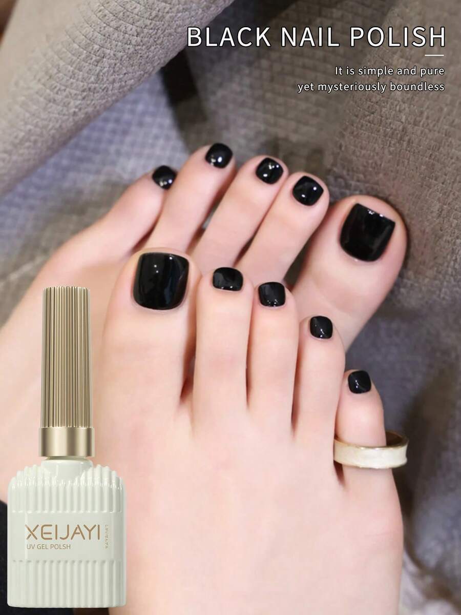 XEIJAYI 1PC 15ml Gel Nail Polish Soaking UV LED Nail Gel Female Nail Art Tools Fashion Nails For Home Salon Nail Art DIY For Four Seasons Fashion Local Warehouse - 黑色 - 查看 1