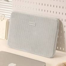 Nova bolsa de pelúcia para laptop, leve e portátil, grande capacidade de armazenamento, adequada para viagens de negócios, unissex