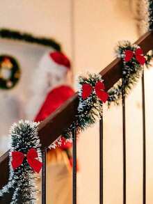 1 pieza Decoración de árbol de Navidad de 78 pulgadas, decoración de guirnalda y accesorios para fiestas, guirnalda de árbol de Navidad, diseño de escena, plantas artificiales, decoraciones para fiestas y días festivos, decoración navideña, decoraciones de Año Nuevo