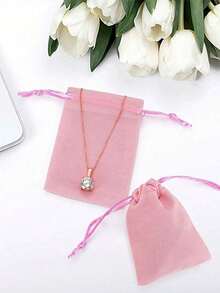 10-Piece Velvet Jewelry Bags, Jewelry Pouches With Drawstring- Soft Drawstring Gift Bags For Weddings, Parties, Valentine'S & Anniversaries