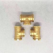Brass T-Type G1/2 Threaded Connector - Corrosion Resistant Faucet, Shower And Irrigation System Accessories, Suitable For Hydraulic, Pneumatic, And Piping Systems - Industrial Pipe Fittings, Universal For Europe And America