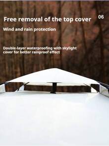 [Quick-Deploy Automatic Tent] 2-4 Person Quick-Deploy Automatic Tent - Waterproof & UV Protection, Mosquito-Proof, Portable Square Zippered Shelter - Polyester Fiber Material For Outdoor Camping