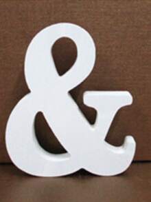 1pc Wooden Decorative Letter Design Home Decor Crafts, Free Combination Decorative Freestanding Wooden Letter Slices For Handicrafts, Family Gatherings, Birthday Parties, Weddings And Other Event Decorations