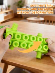 Kids Soft Rubber Building Block Set, Homemade Soft Rubber Educational Toys With Large Particles, Baby Building Blocks, Baby Stacking & Building Toys, 18/26/32 Soft Educational Shape Building Blocks For Baby Party, Color, One Two Squeeze, Toddler Stacking Toys 3 Years Old+, Random Color,Suitable For Halloween, Christmas, Mother's Day, Thanksgiving