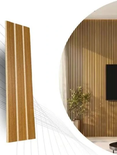 100 Placas Adesivas Painel Madeira Ripada Montavel 45x11 Mdf