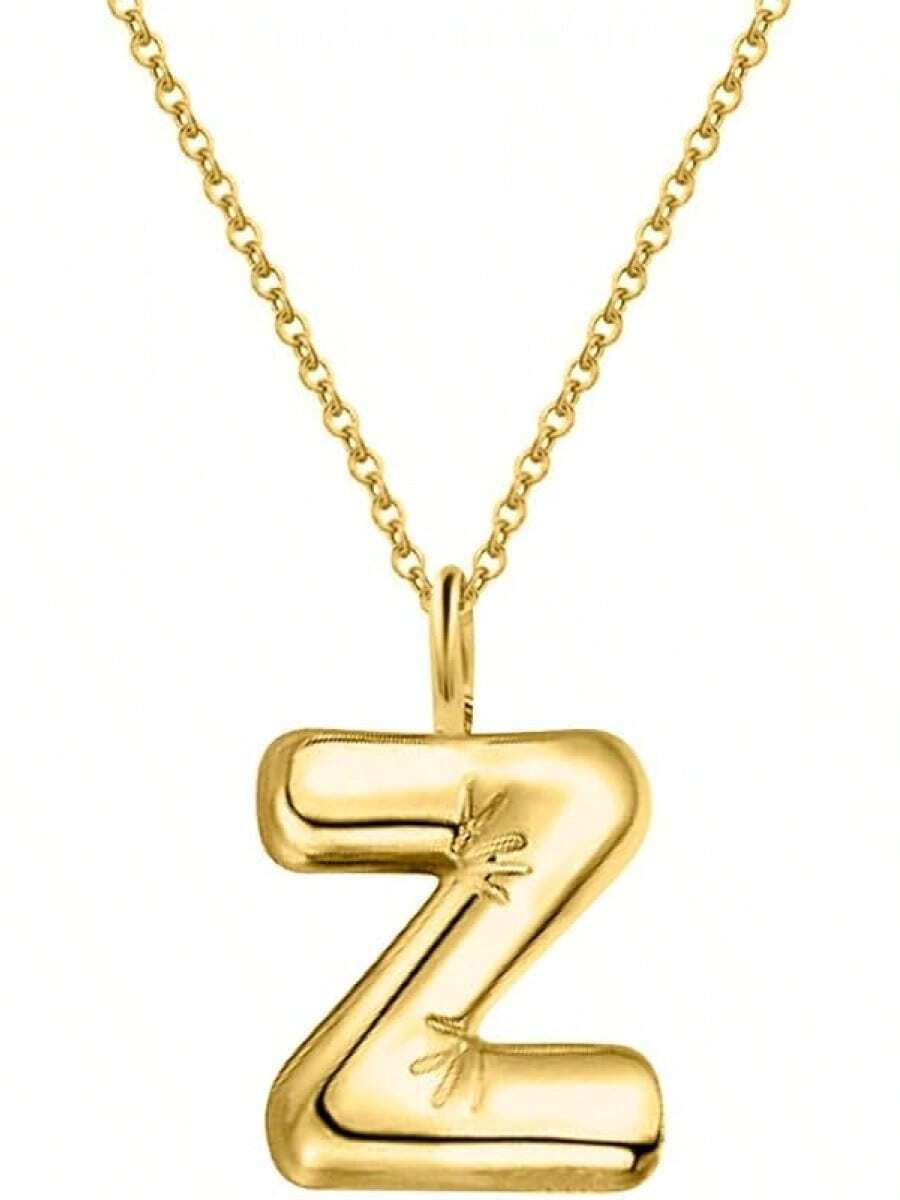 Clepsidra ® Collares para mujer, collar inicial de Acero Inoxidable para uso diario. Cadenas para mujer resistente y elegante. Regalos y joyeria para mujer ideales para cumpleaños y bodas. Joyería - Z - Ver 1