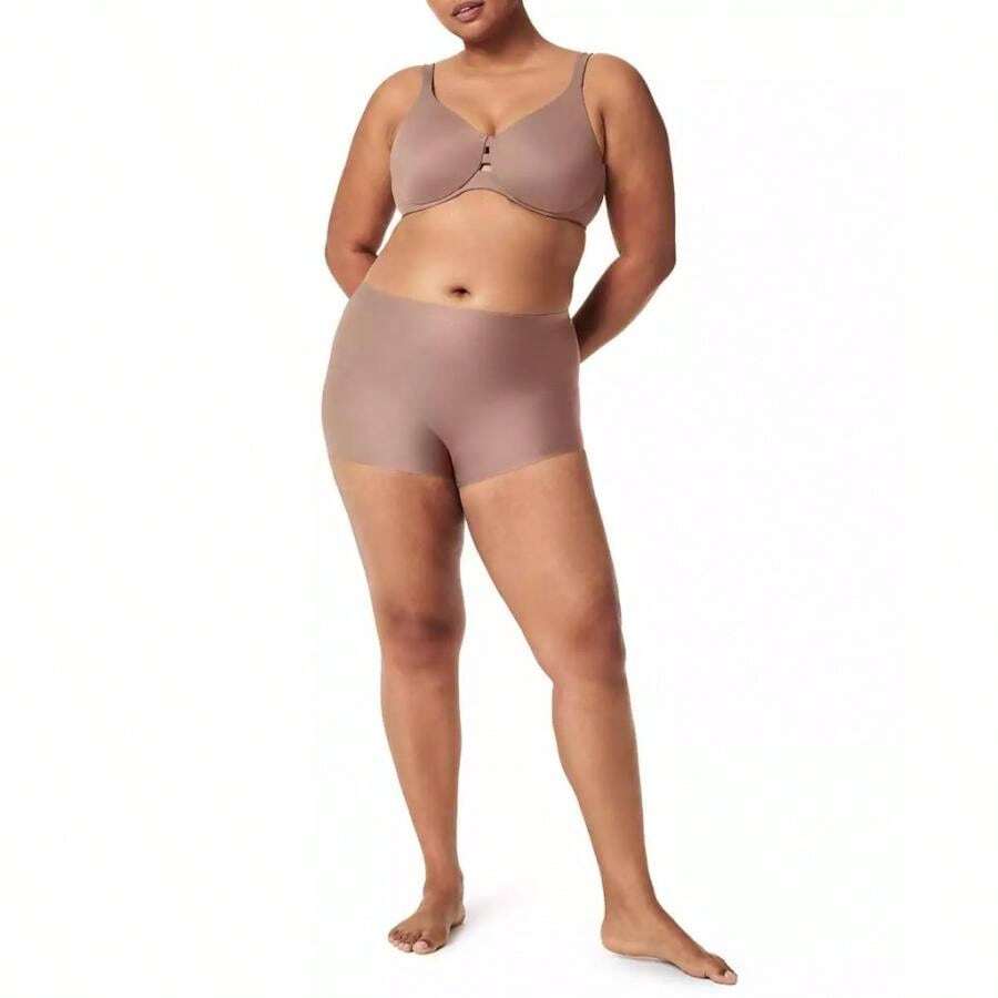 Spanx Women's Sheer Control Regular-Waist Boy Shorts | - Cafe Au La - View 1