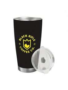 20oz Black Rifle Coffee Company Stainless Steel Travel Mug - Vacuum Insulated, Durable 304 Stainless Steel, PS Lid, Perfect For Hot & Cold Beverages, Ideal For Home, Office, Camping, And Outdoor Adventures, Office Coffee Cup| Full Print Design| Durable Construction, Coffee Bar Accessories - trắng - Xem 1