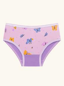 DCP Kids Kit Of 10 Basic Printed Cotton Children's Panties, 1 To 8 Years Old, School Girl's Set - 彩色 - 查看 2