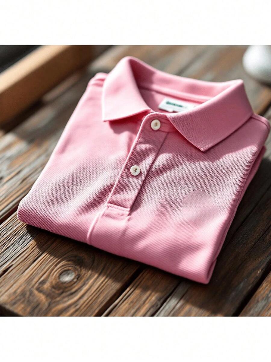Yellow Polo Shirt: Express Your Positive Energy. - 淺粉色 - 查看 1