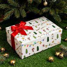 1/2/7 pièces Papier cadeau, convient pour différentes boîtes cadeaux, emballage de cadeaux d'anniversaire, cadeaux de Noël, décorations de Noël, décoration de chambre d'hiver