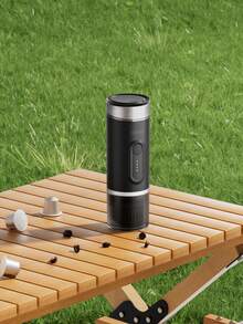 KONMO Máquina de espresso portátil KONMO, calentamiento inalámbrico para extracción en caliente y frío, uso dual de cápsulas de café en polvo