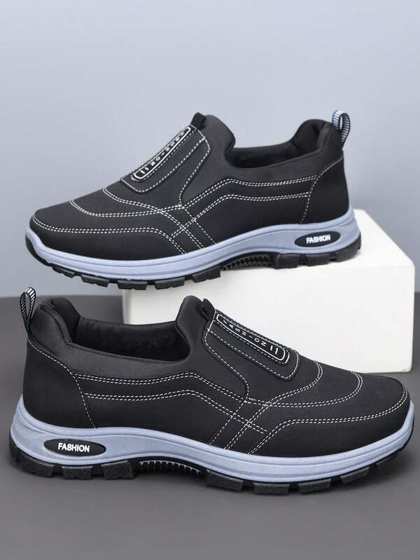 Men's New Anti-Slip Breathable Sports Shoes, Suitable For Outdoor Adventure, One-Touch Fashion Forward Style, Lightweight Casual Shoes For Active Men, Walking & Driving Athletic Sneakers