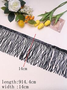 1码，10码，多种颜色可选。高品质电脑刺绣亮片流苏，适用于服装配饰、舞裙、肚皮舞裙、DIY刺绣工艺品，宽度：14厘米/5.5英寸 - 彩色 - 查看 22