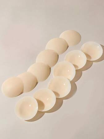 2/12pcs Silicone Invisible Nipple Cover Pasties, Thin And Breathable, Designed For Wedding Dresses, Strapless Gowns, Invisible Bras, Dresses, Jumpsuits, Women Casual Outfits, Tight Tops, Travel & Beach