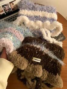 1 Stück Wintermütze, Wintermützen für Frauen, Mützen für Frauen im Winter, und handgefertigte süße Katzenohren Quallen gestrickte Mütze aus weichem Garn, modisch vielseitig, Punk Y2K verspielt, Herbst Winter neuer Stil, gemütliche Beanie Damenmütze